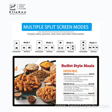 Wall-mounted touch screen 42 inch